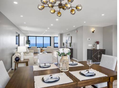 Dining and living area