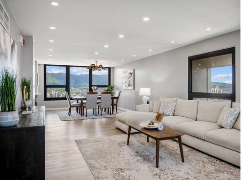 Living and dining area