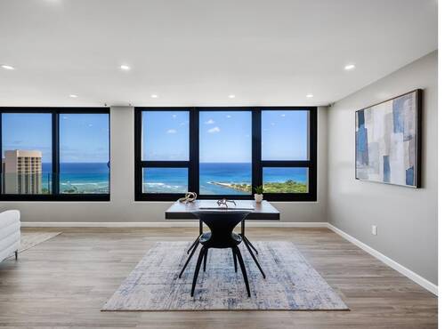 Open flex room with views