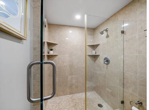 Bedroom with closet wall